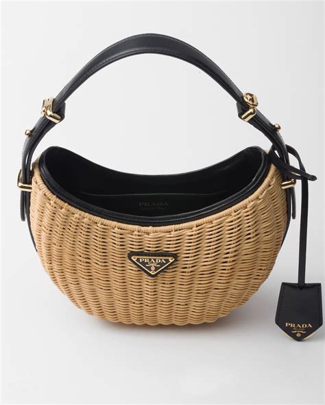 prada arque bag wicker.